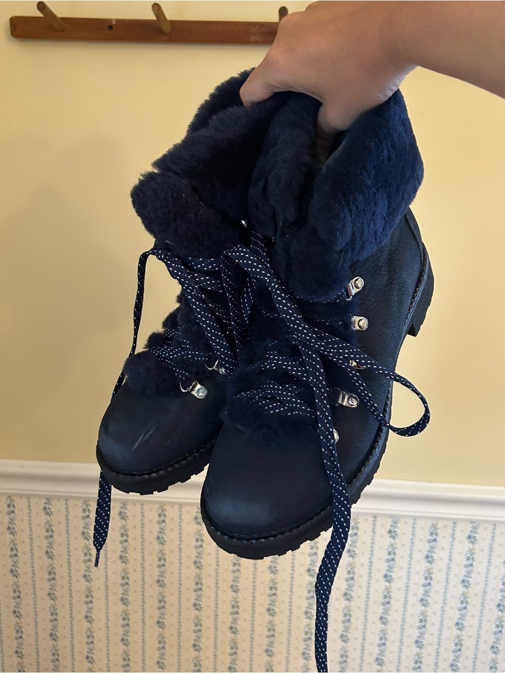 J.Crew Ankle Winter Boots with Shearling